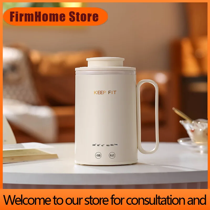 FirmHome StoreNew Small 400ml Electric Kettle Portable 300W Multifunctional Travel Home Stainless Steel Electric Stew Cup Health