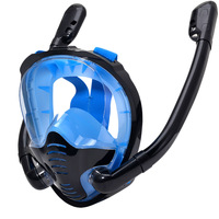 Double Tube Diving Mask Snorkeling Silicone Mask Full Dry Anti-fog Waterproof Leak-proof Adult Swimming Mask Diving Goggles