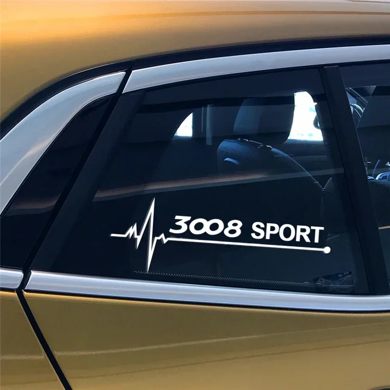 Vinyl Reflecterende Auto Zijraam Sticker Decoratief Sticker Voor 3008 Sport 308 307 407 207 406 408 2008 108 106 208