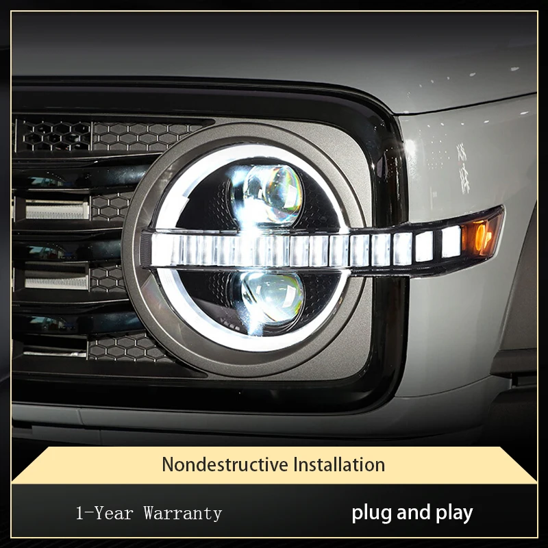 

Powerful Headlights for Cars Tank 300 2021-2024 Front Lamp Upgrade Style Projector Lens DRL LED Turn Signal Car Accessories Tool