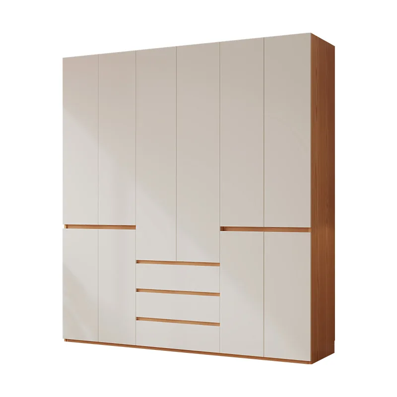 

Дубовые мастерские шкафы для спальни, сегментированные, без ручек, простые шкафы, готовая продукция, мебель для дома Шкафы Для Одежды ZY40YG