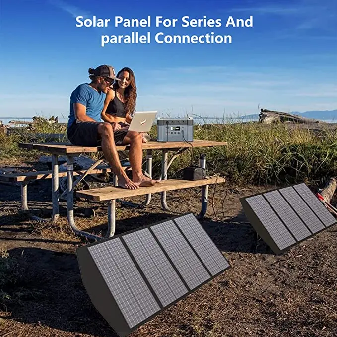 140W Portable Solar Panel Charger For Laptop Cellphone, Waterproof IP65 Foldable Solar Panel With DC And USB Output