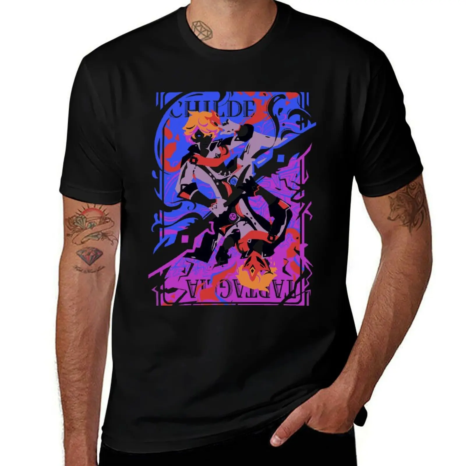 

Childe/Tartaglia T-Shirt Casual Street Style Short Sleeve Tee