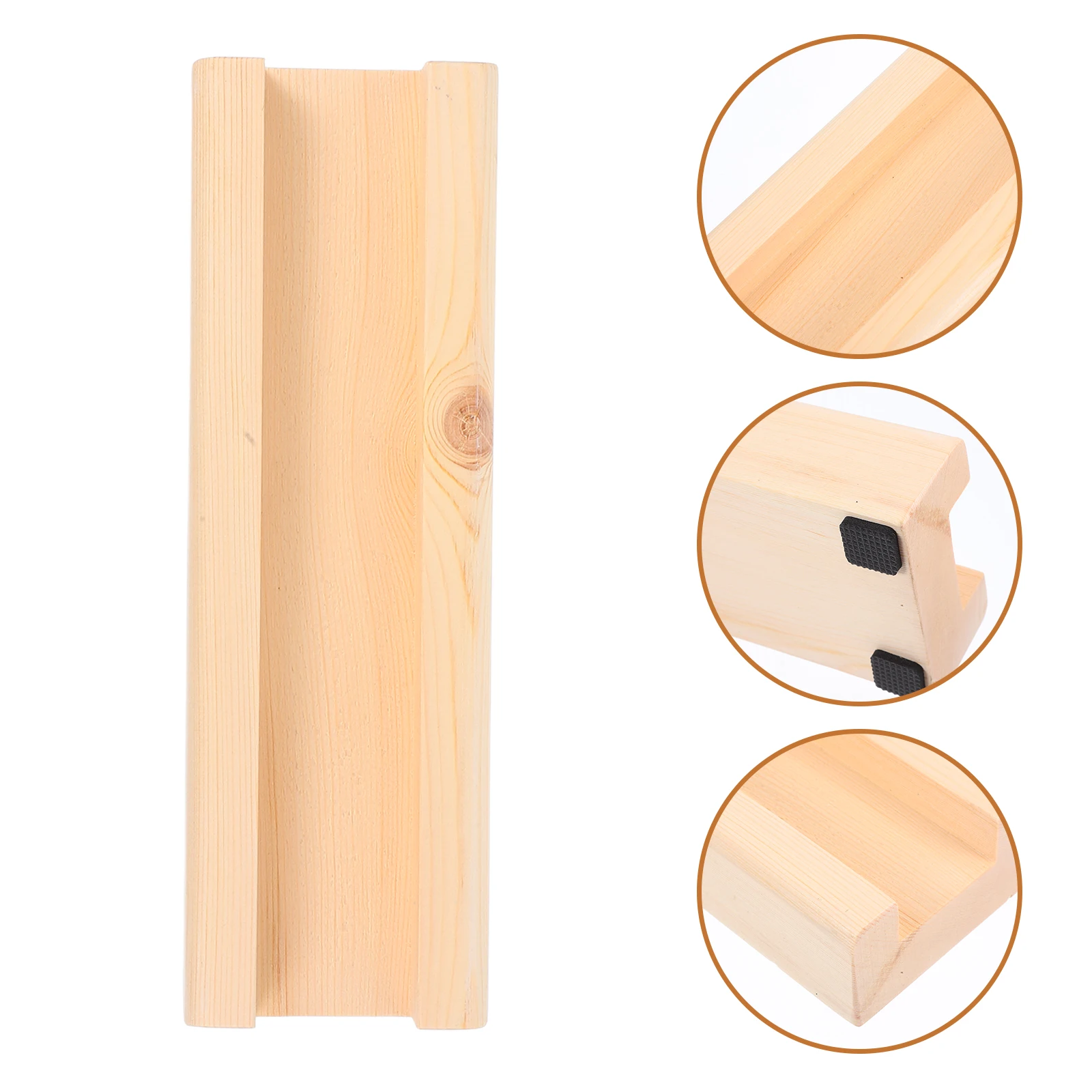 

Solid Wood Art Stand No Drill Non-Slip Floor Mirror Base Space-Saving Luxury Display Stand For Paintings Calligraphy Sand