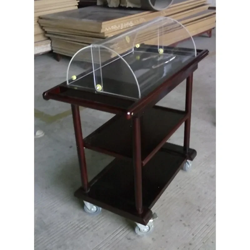 Hotel supplies, star hotel service cart, hand-pushed room wine cart, hotel service cart