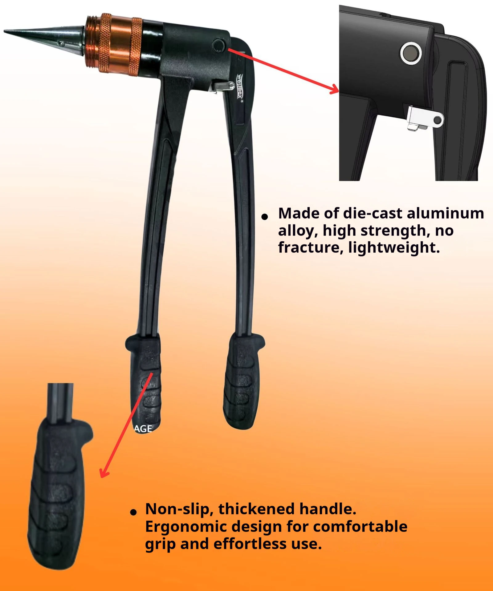 K-1632X Self Rotation Expanding Head Power Pex Expanding Ring Manual Auto Rotation Pipe Expansion Tool Kit Flaring Tools