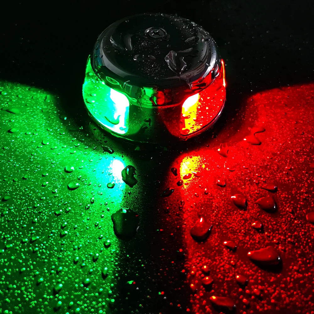 12VDC Marine Supplies Yacht Pontoon Boat Accessories Waterproof LED Navigation Bi-color Bow Lights