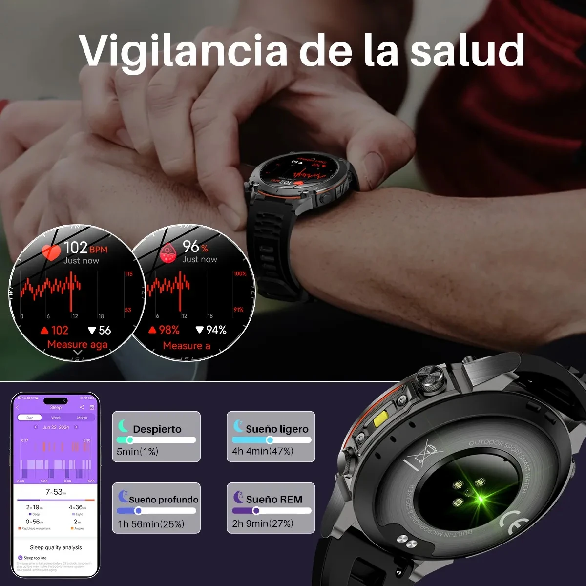 GPS relógio inteligente 10atm à prova dwaterproof água amoled embutido banda dupla gnss bússola militar esporte smartwatch masculino 2025 novo para xiaomi ultra