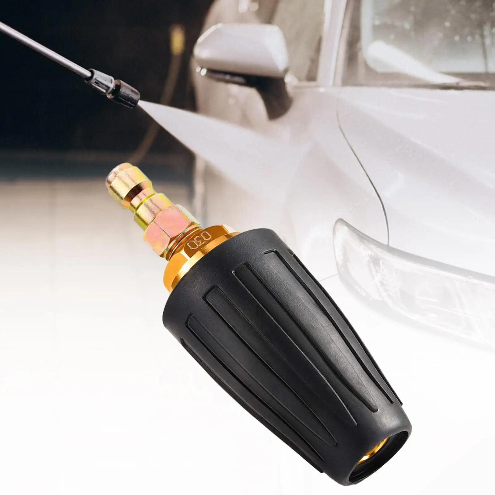 Rotating Spray Nozzle 3000 PSI for Garden Cleaning Windows Washing
