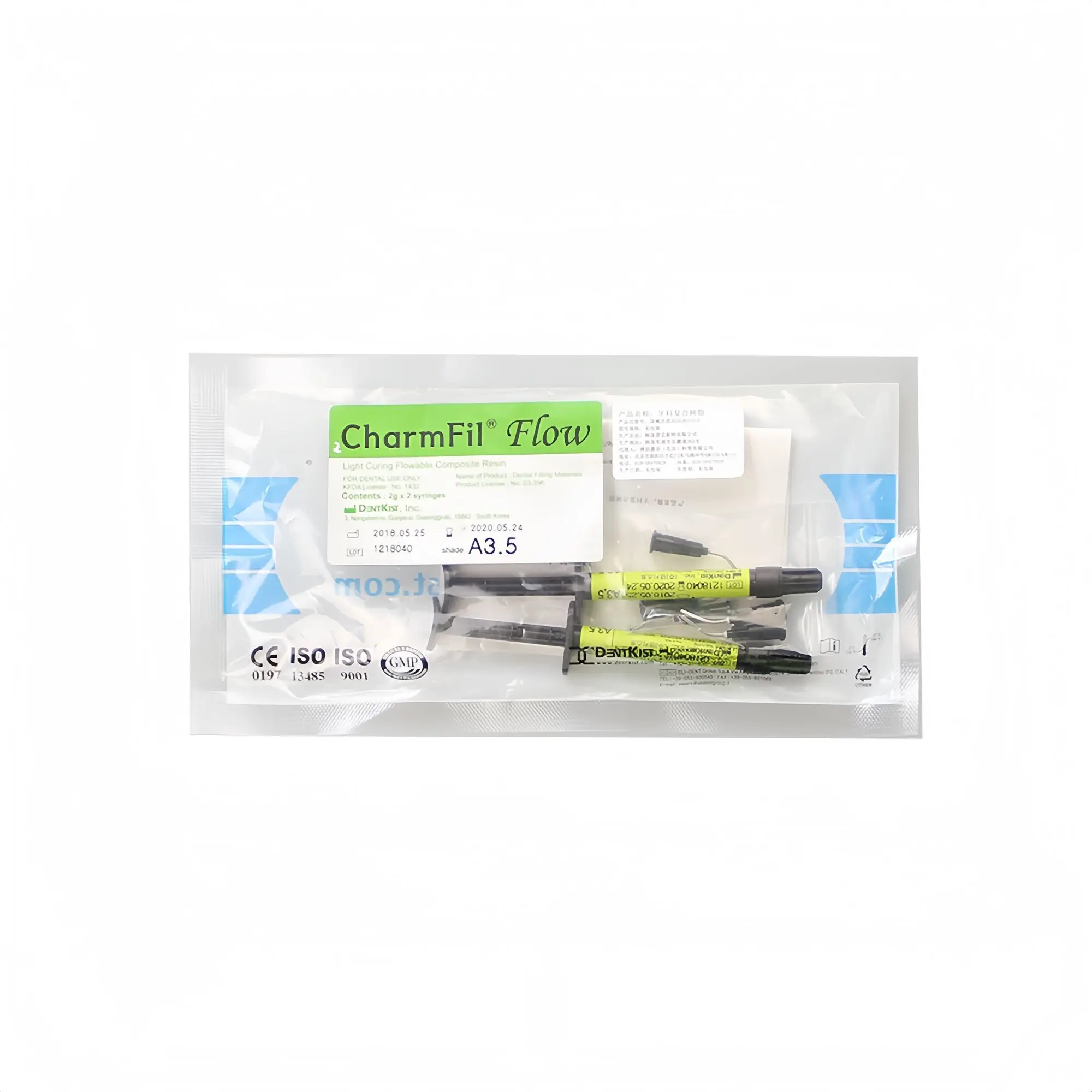 

2Pcs/Pack Dental photocuring nano fluid resin 2g/Pcs oral cavity nursing fill repair material Lab Tools