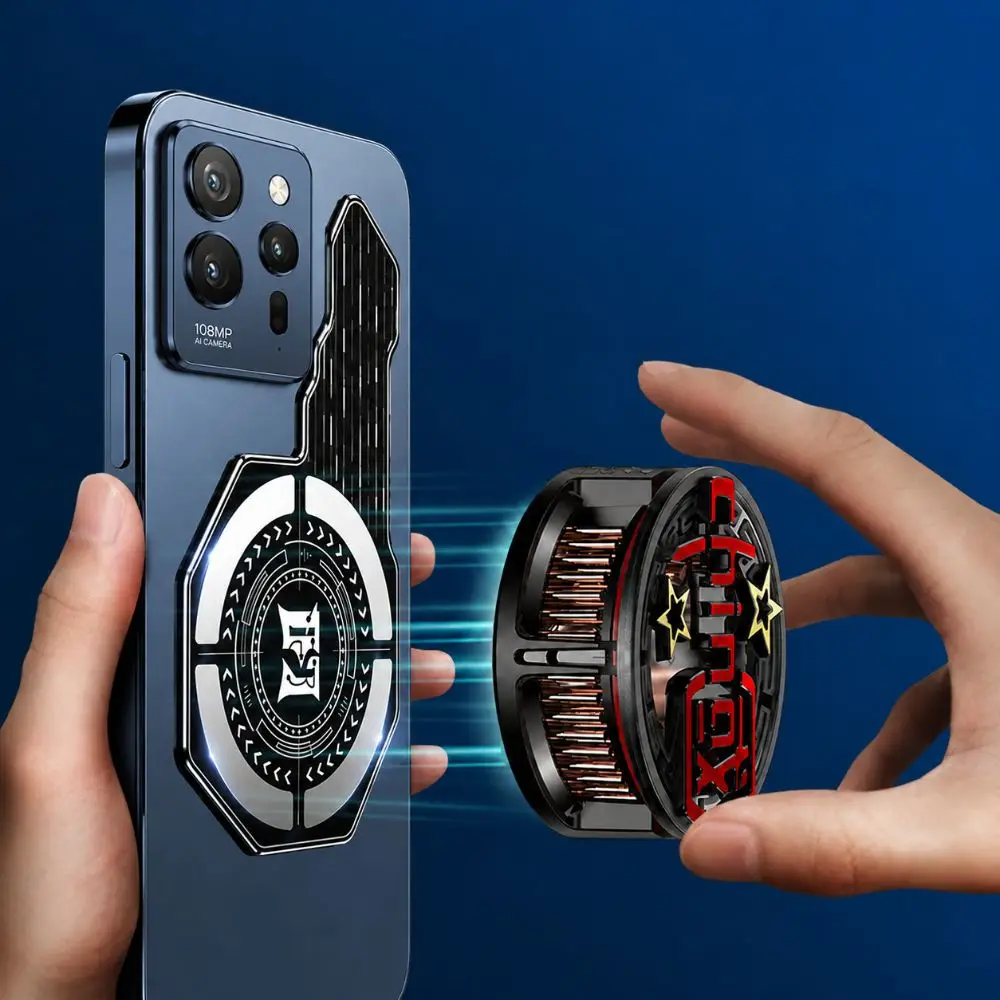 Portable Ultra-Thin Mobile Phone Radiator Fast Cooling High Efficiency Cooling Plate Universal Game Cooler Board Streaming