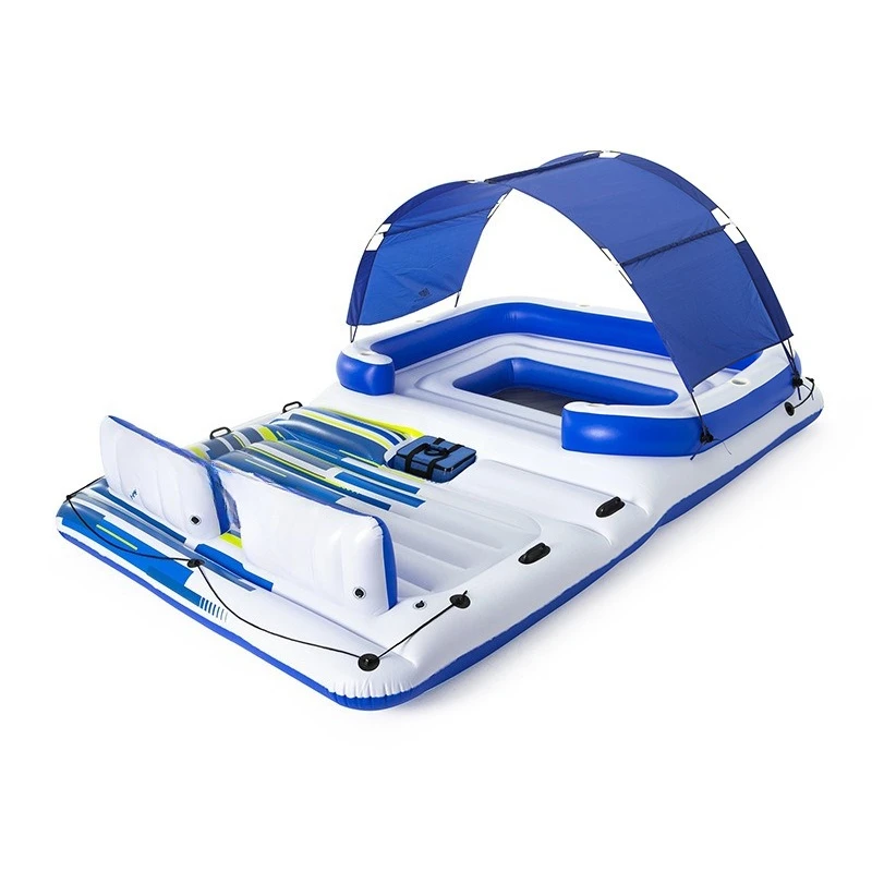 Water floating row, inflatable floating rest floating bed, swimming water row
