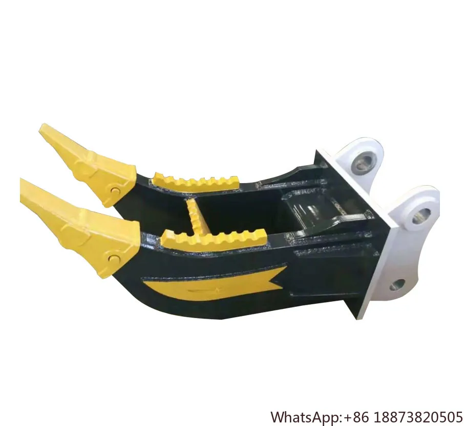 high performance new Excavator Ripper double shanks dual ripper Bucket Equip heavy duty Wear Resistant Tooth