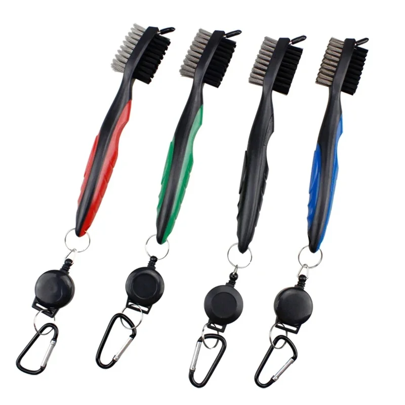 Double Sided Golf Club Cleaning Brush Groove Cleaner Tool Kit Supplies Accessories