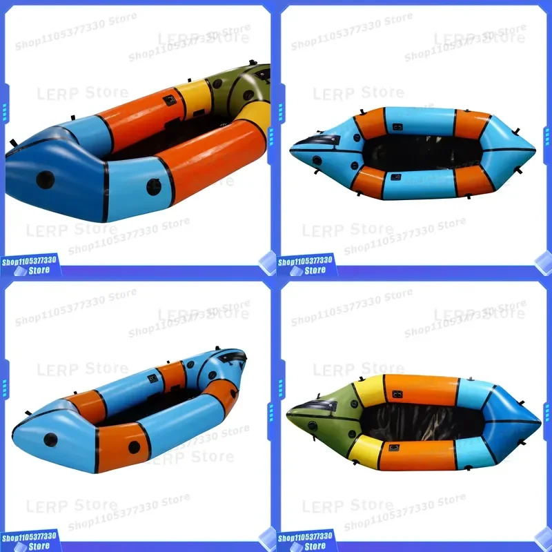 Customized Top Sale Light Weight TPU 1-Person Inflatable Packraft/ Bike Raft Paddle Kayak