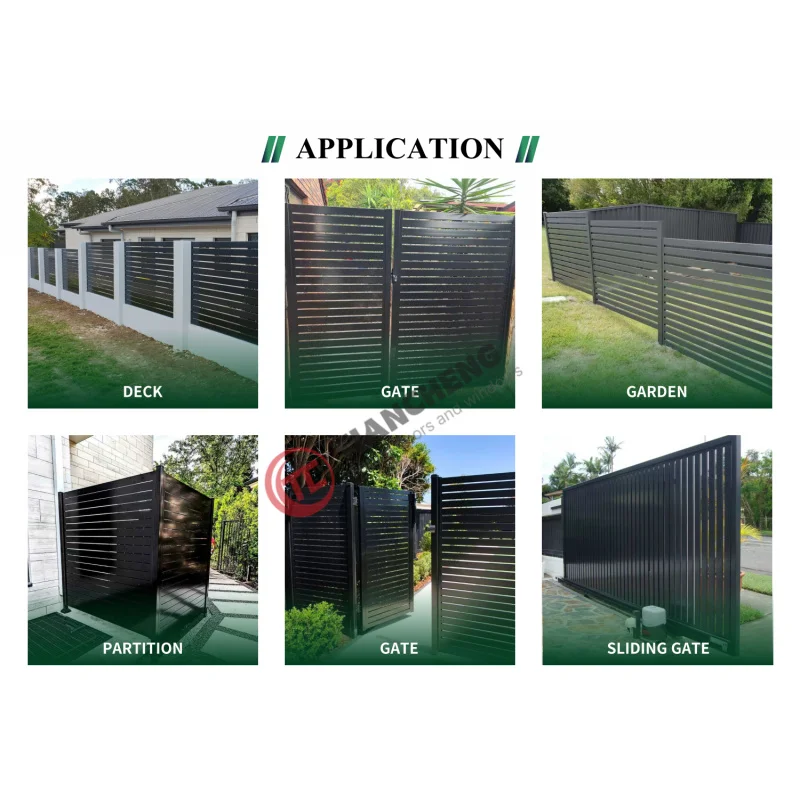 custom.Complete Aluminum Blade Fence System with and Posts Residential and Commercial Property Boundary