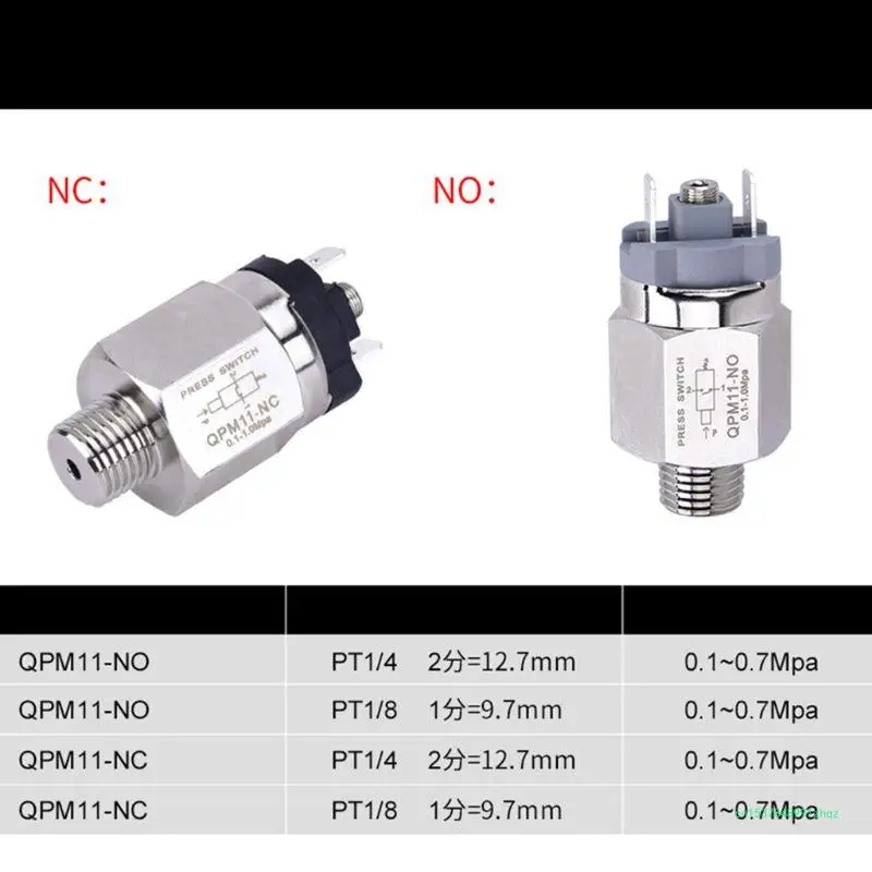 QPM11-NC / QPM11-NO G1/4 Pressure 0.1-1MPA / Adjustable Diaphragm Mechanical Simple Automatic Controller