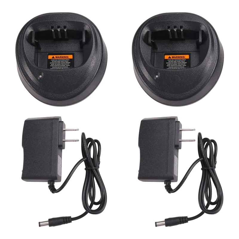 인터콤 고속 충전기, 모토로라 GP3188,GP3688,EP459,DEP450 용, 전원 어댑터 포함, 단일 유닛 데스크탑 충전기, 미국 플러그