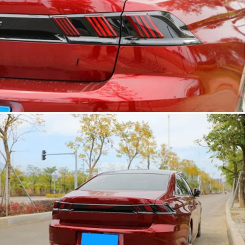 For Peugeot 508 2023 2022 2021 2020 2019 Taillight film Taillight sticker Headlight bright black film