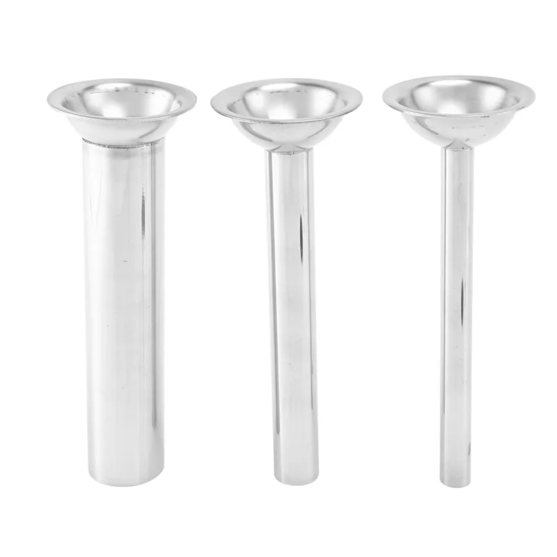 

9Pcs Stainless Steel Sausage Stuffer Filling Tubes Funnels Nozzles Spare Parts Filler Tube, Base Diameter:58Mm