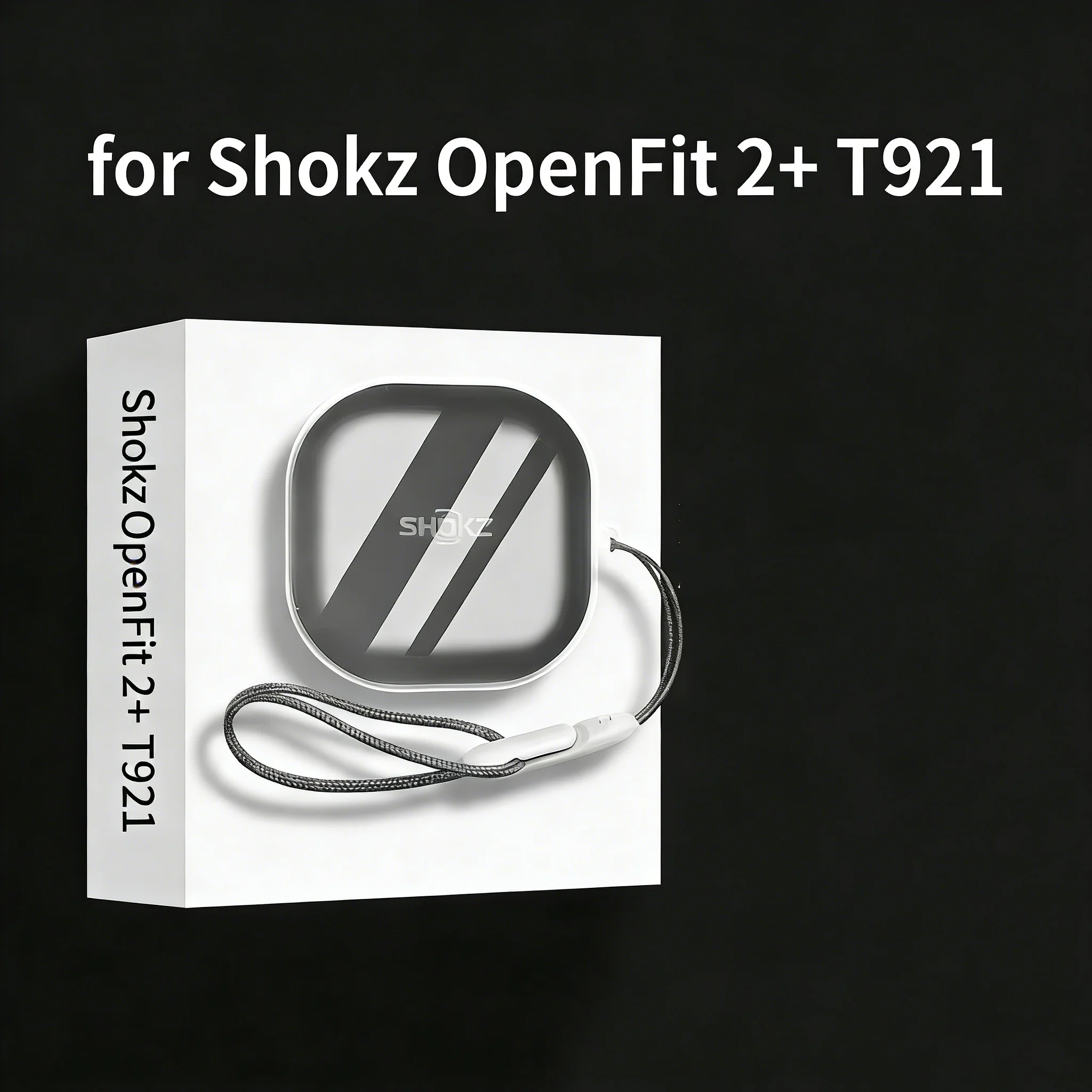 Pour SHOKZ OpenFit2 + T921 �tui Transparent TPU �tui pour �couteurs Transparent couvre OpenFit Air Bluetooth �couteur coque casque Portable