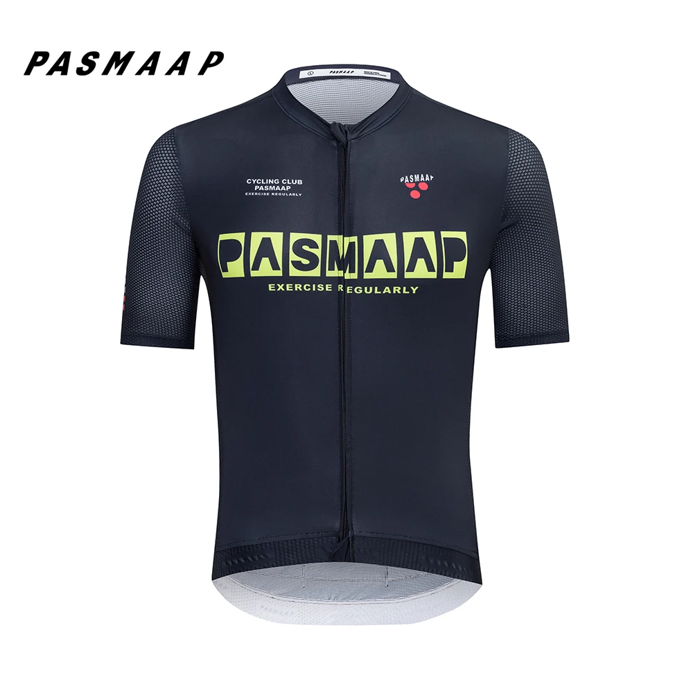 PASMAAP-Cycling Jersey for Men, short Sleeve, Pro Team, MTB, Road Bike Clothing, Breathable Bicycle Shirts, 2025