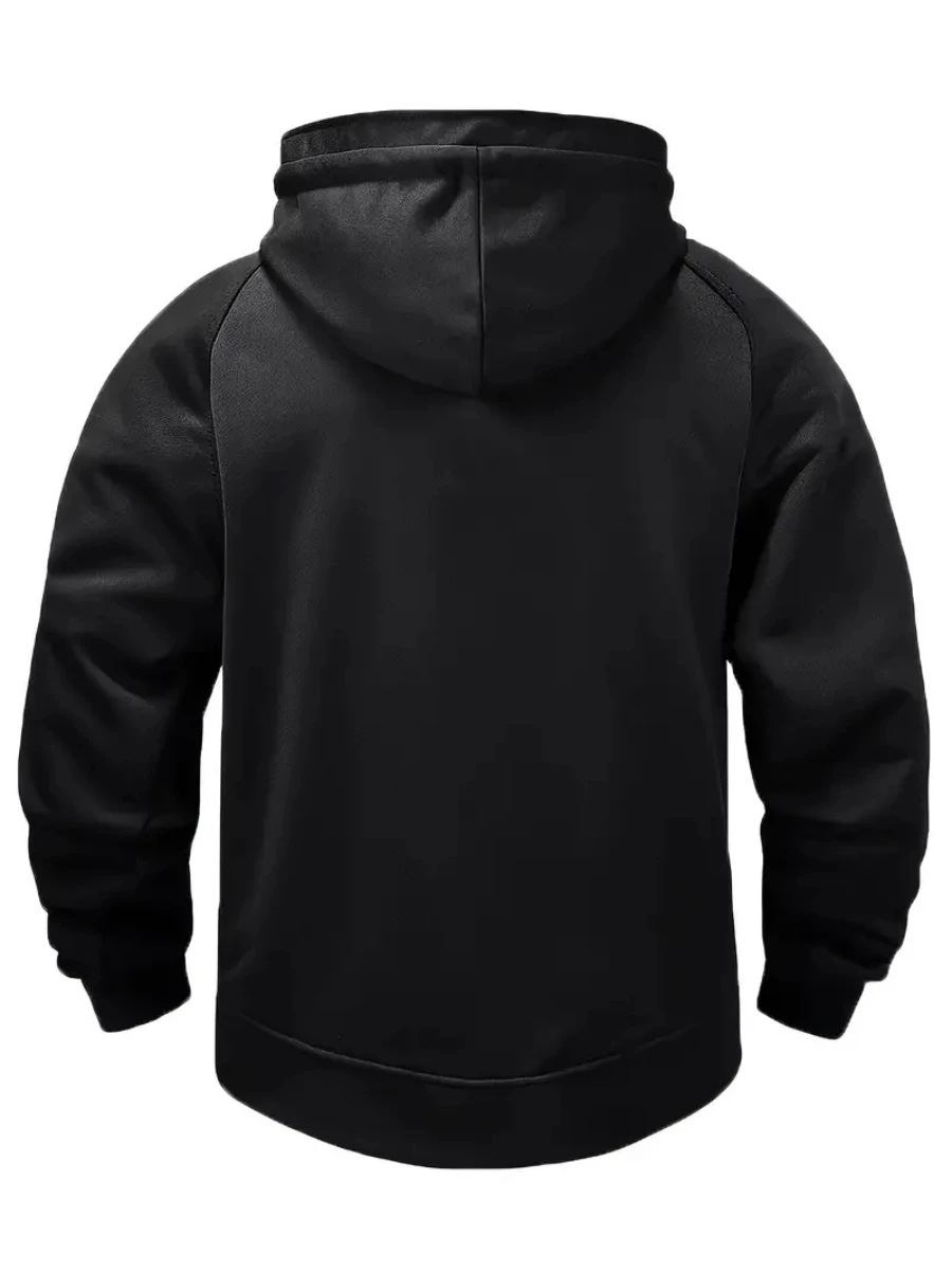 Gifts Men'S Hoodie Solid Color Hoodie Youth Sports Multi Pocket Sweater