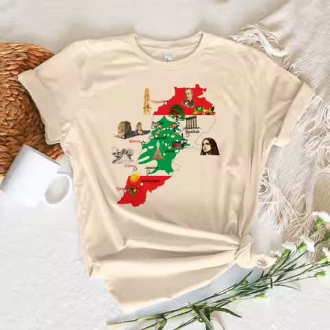 Lebanon tshirt women quick dry Tee girl y2k manga funny clothes