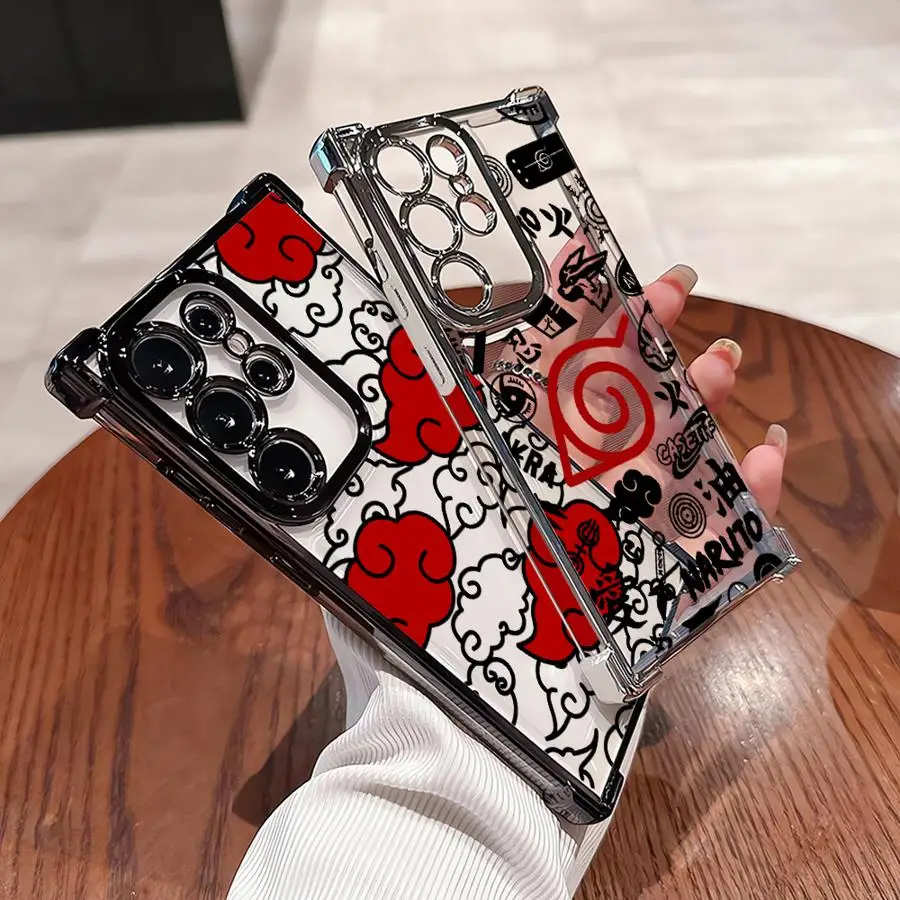 Case for Samsung Galaxy 25 S20 Ultra S24 FE S25Edge S22 Plus Note 20 Ultra S23 S21 Phone Cover Anime Narutos Logo