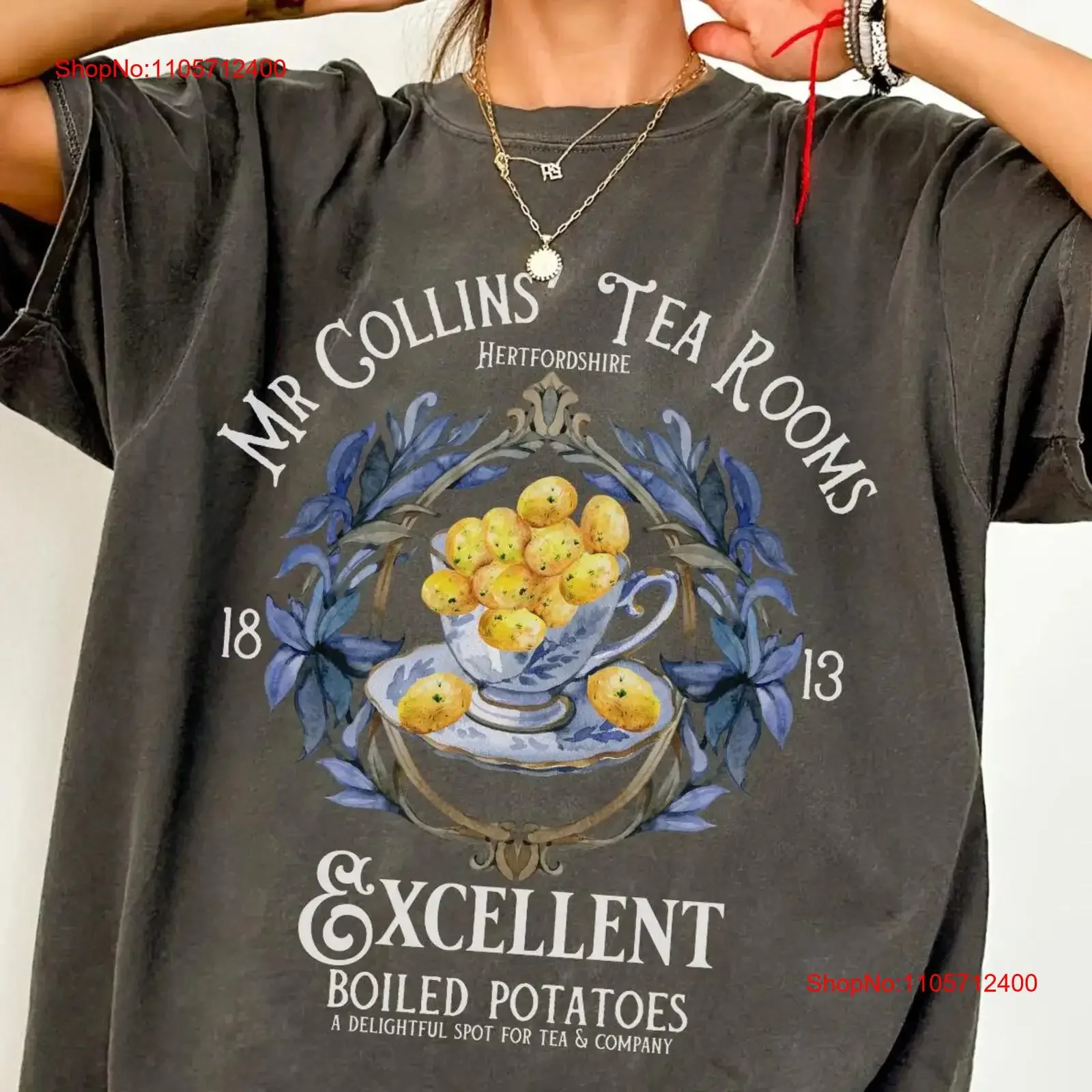 What Excellent Boiled Potatoes Pride And Prejudice Jane Austen T Shirt Mr Darcy s Potato Barely Tolerable Collins vintage