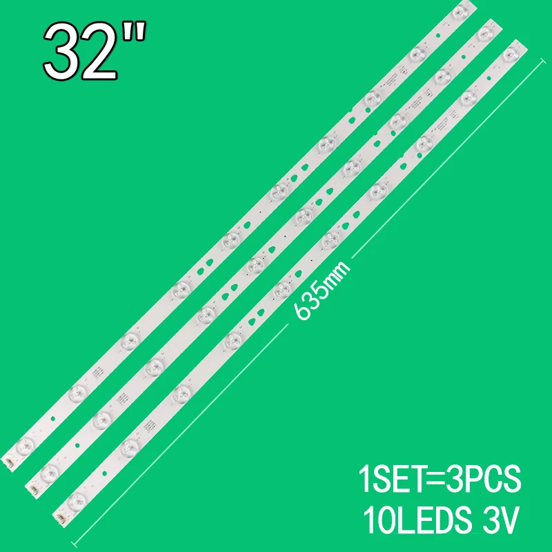 3pcs=1set for Haier 32-inch LCD TV LED315D10-07(B) 30331510219 32PAL535 LT-32C461 LE32B8000T LED32S39T2S MTV-3229LTA2 LE328500T