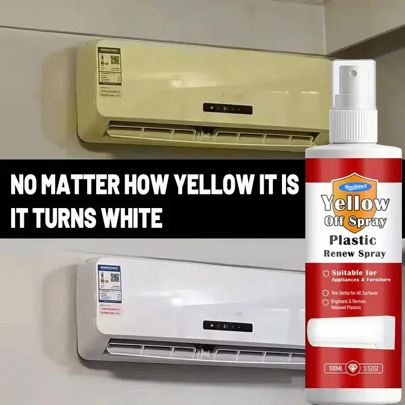 Plastic Yellow Remover Anti-Oxidation Cleaner for Air Conditioner Washing Machine Plastic Surface Restoration
