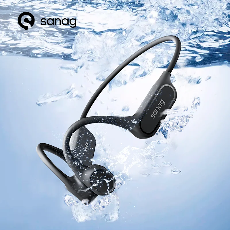 Sanag B33S écouteurs Bluetooth à Conduction osseuse oreille ouverte IPX8 casque de natation choix 32GB mémoire casque sans fil écouteurs MP3