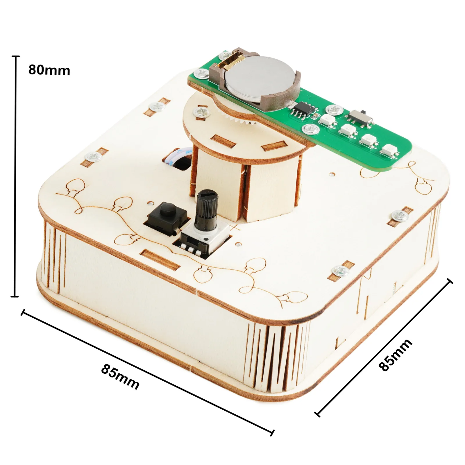 회전하는 컬러풀 라이트 어린이 과학 장난감 테이블 게임 STEM 기술 물리학 학습 키트 교육용 장난감