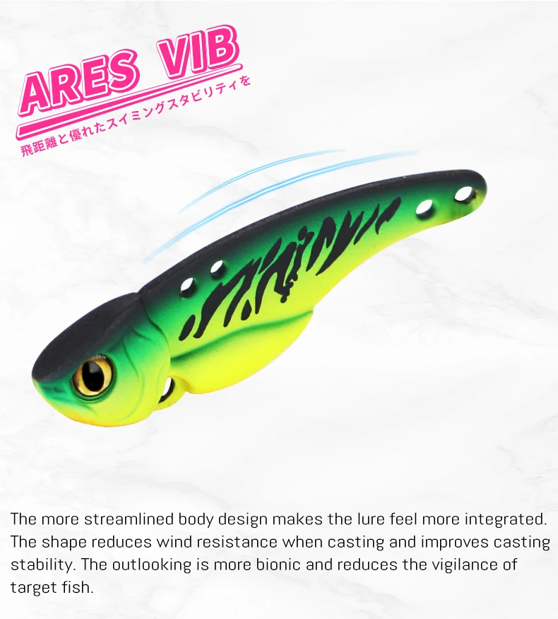 TSURINOYA Metall VIB Harter Angelköder ARES-A Sinkendes Wasser Eis Jig Köder Wobbler 5g 7g 10g 15g Winter Vibration Jigging Swimbait – Detail 9