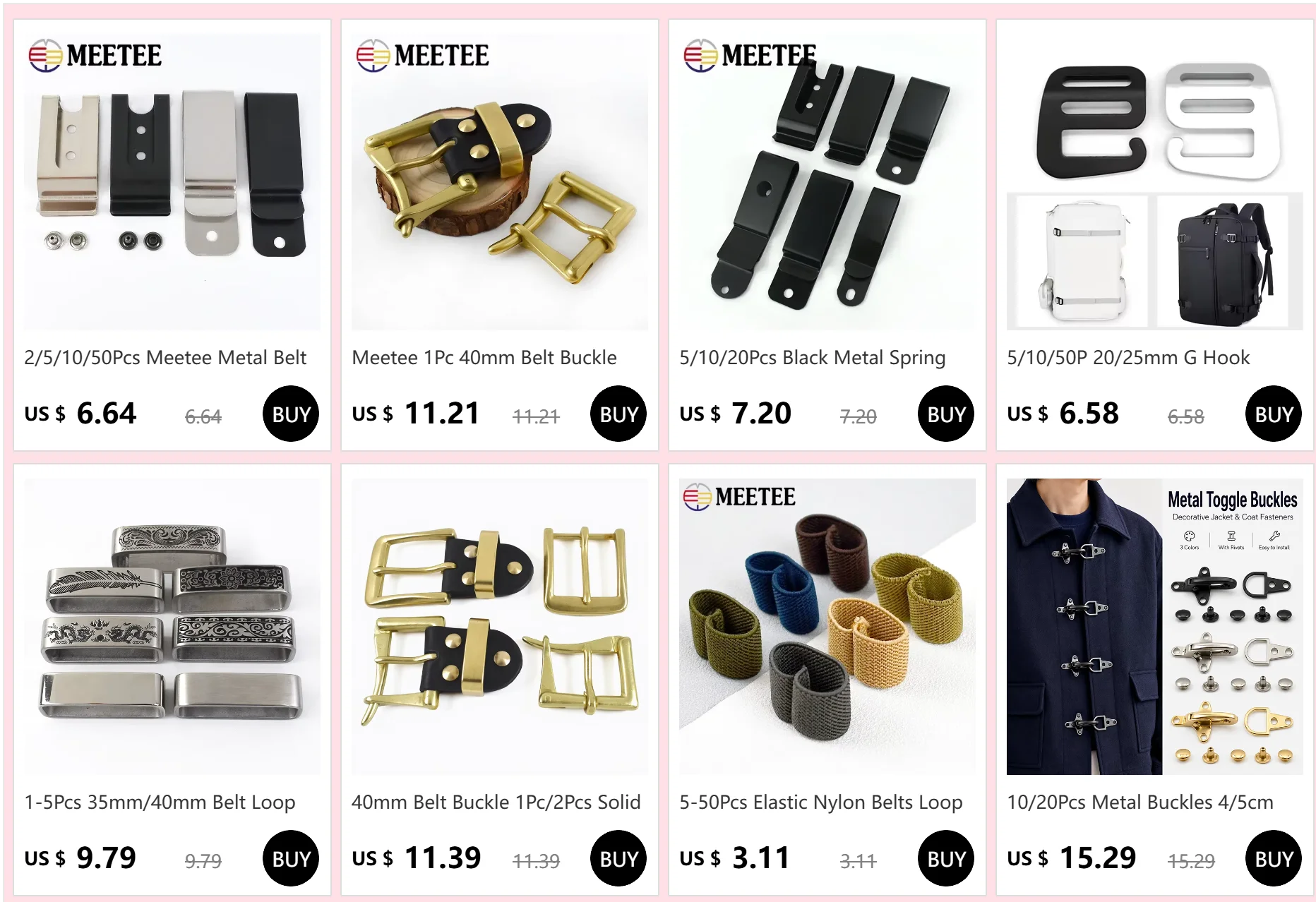 5/10/20/30Pcs Nylon Elastische Schleife Gürtel Ring Clip Schnalle für Jeans Bund Schwanz Klemme Gurtband gummi Ringe Nähen Zubehör – Detail 1