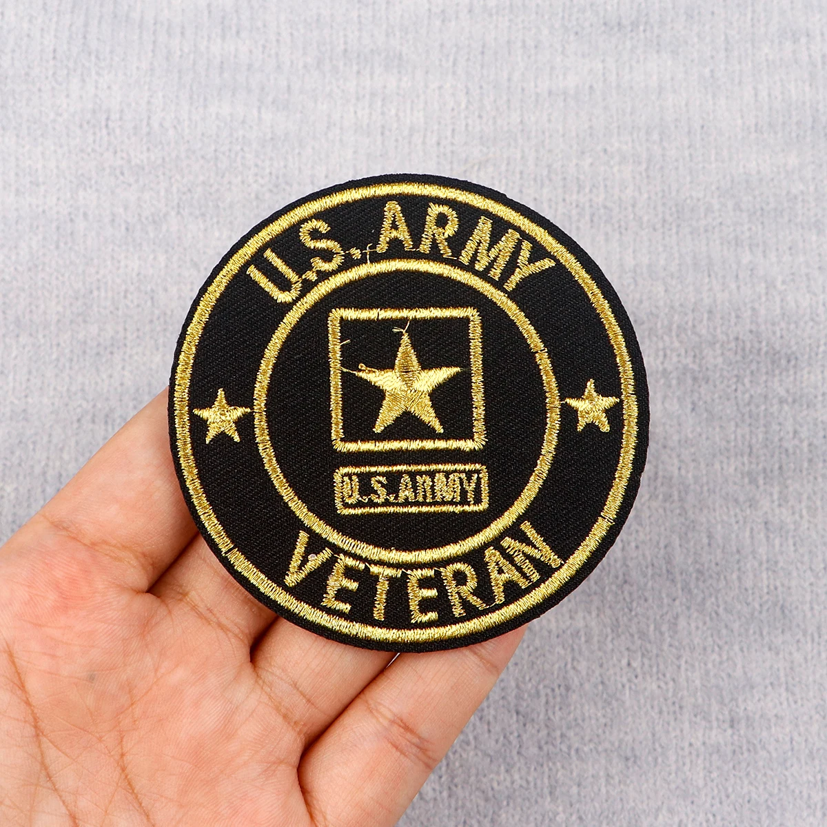 Veteran Vintage Embroidery Patch Iron On Patches For Clothing Thermoadhesive Patches On Clothes DIY Sew Badges