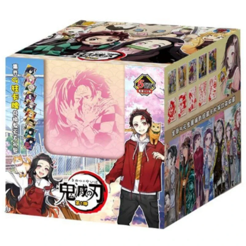 New Anime Demon Slayer Cards Box Hobby Collection TCG Playing Game Kamado Tanjirou Kamado Nezuko Character Card