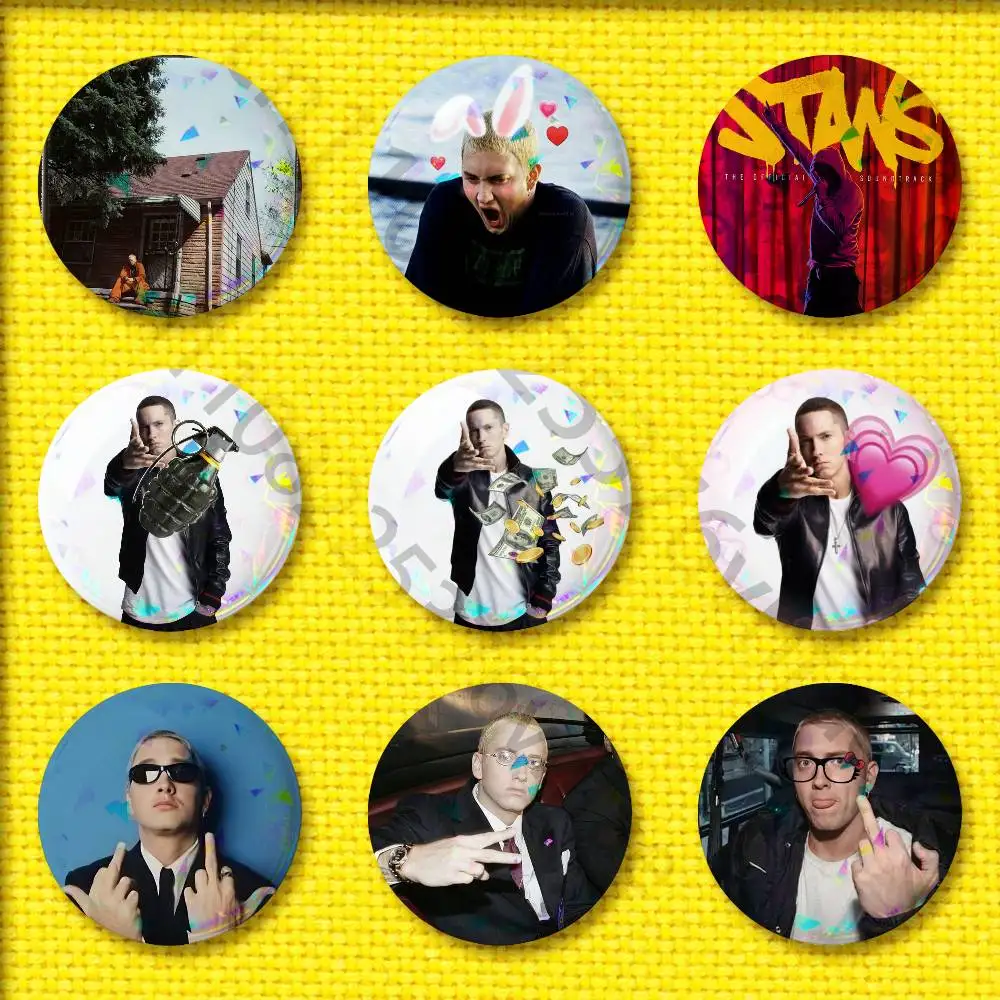 E-Eminem The Marshall Mathers LP STANS Badge For 32mm 25mm 44mm 75mm 58mm Round Pin Brooch Insignia Cover Souvenir