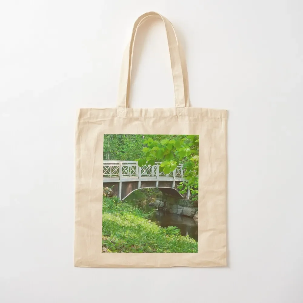 

Bridge and river in Aurora park Tote Bag sac pour femme Candy bags Handbags Tote Bag