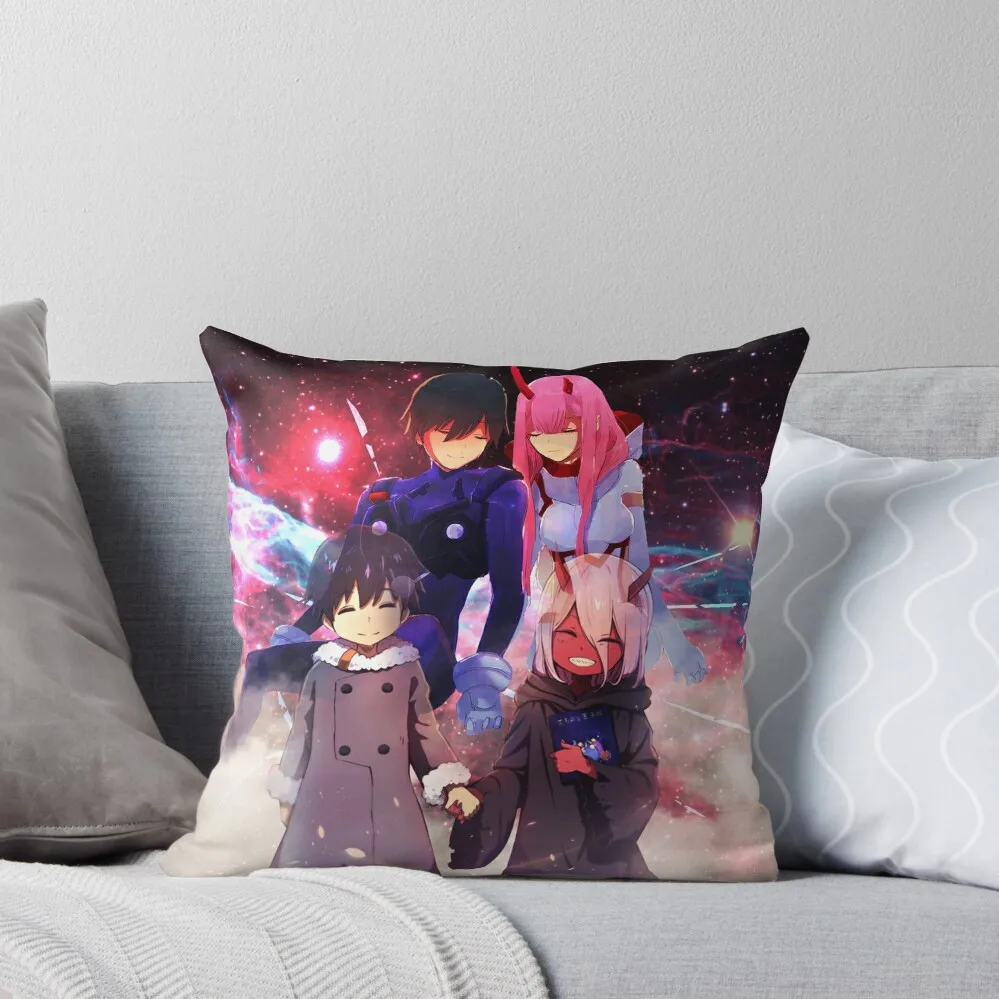 

Darling In The FranXX 3 Throw Pillow Sofas Covers autumn pillowcase pillow