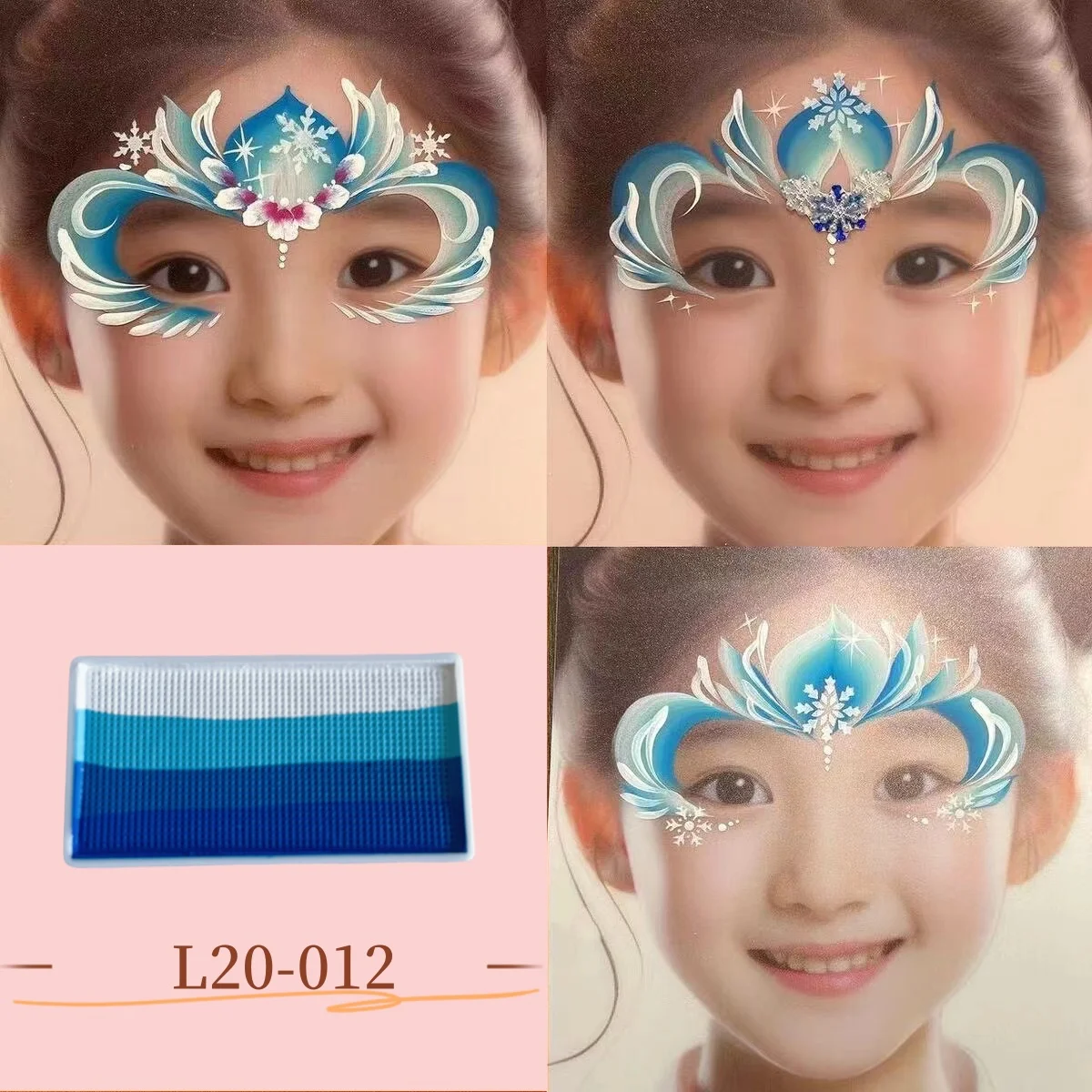 20 g Regenbogen-Split-Kuchen auf Wasserbasis, Gesichtskörperkunst, Neon-UV-Metallic-Gesichtsbemalung für Halloween, Weihnachten, DIY-Make-up für Kinder – Detail 8