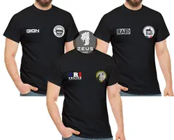 GIGN Raid BRI French Special Elite Forces Unit T-Shirt 100% Cotton O-Neck Summer Short Sleeve Casual Mens T-shirt Size S-3XL