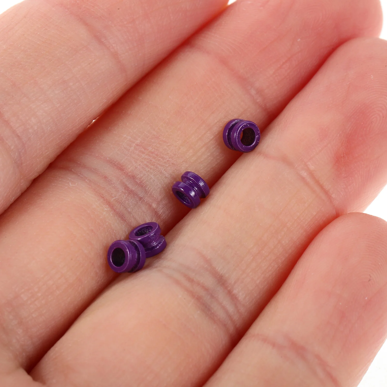 

20 Pcs Colorful String Accessories Acoustic Guitar Tailpiece Bead Folk Parts Metal Beads Precision