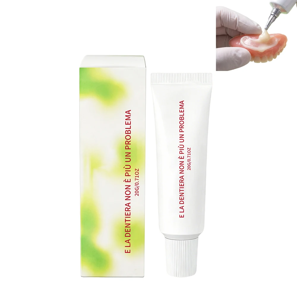Denture Adhesive Cream Secure Hold Comfort Fit All-Day Stability False Teeth Fixative Daily Oral Care For Seniors