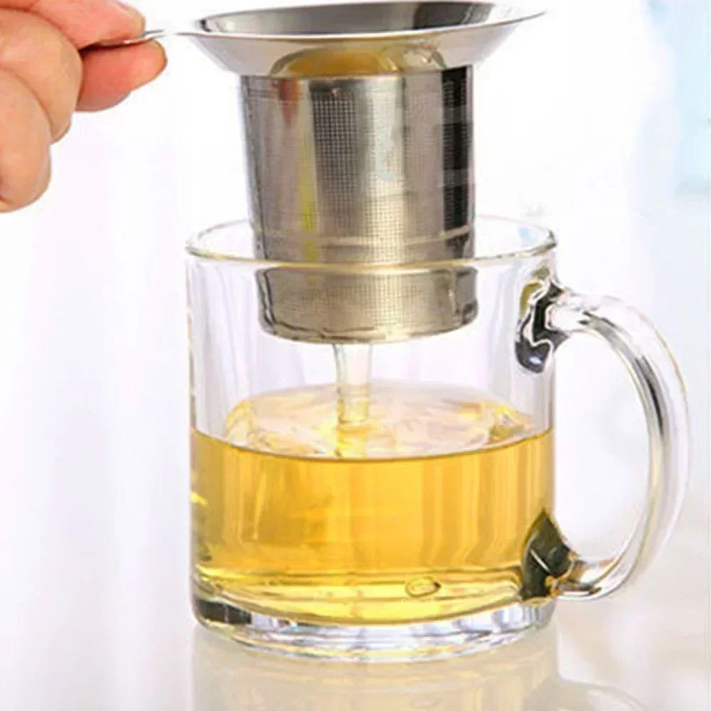 Hot Reusable Loose Stainless Steel Infuser Leaf Filter Mesh Tea Strainer