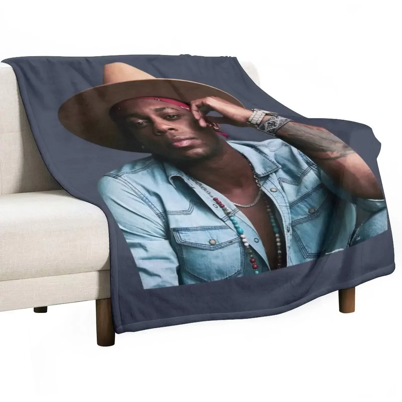 Jimmie Allen Throw Blanket Kid'S For Decorative Sofa Retros halloween heavy to sleep Loose Blankets