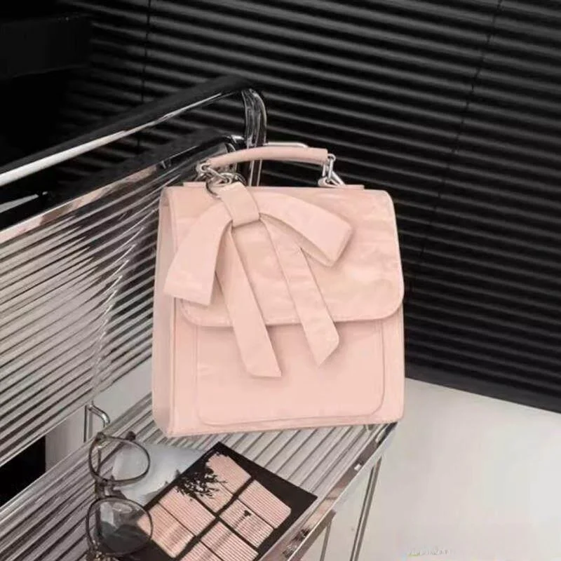 Elegant Cool  Knot College Style Single Shoulder Crossbody Double Shoulder Bag Handheld Bag Blue Valley Brand