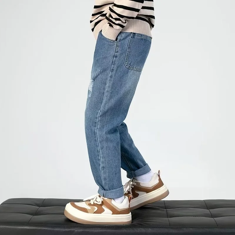 Jeans per bambini Jeans Skinny abbigliamento per bambini pantaloni estivi per ragazzo pantaloni per bambini da 8 a 12 anni Jeans strappati per ragazzi Jeans per bambini