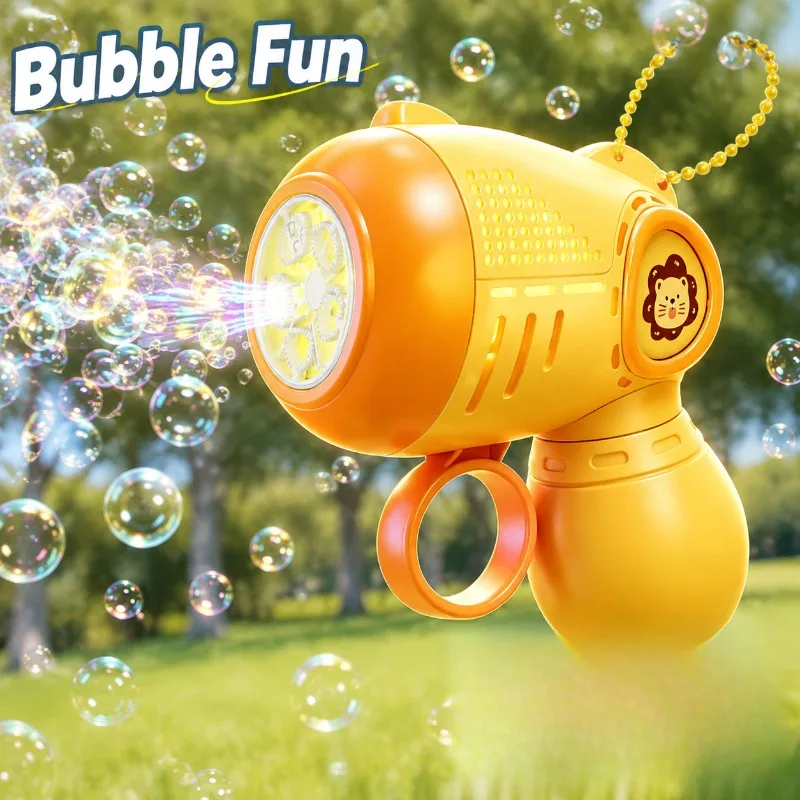New Pocket Sized Bubble Blaster Fully Automatic Electric Shooter Pendant, Handheld Outdoor Play Gadget for Youngsters Summer